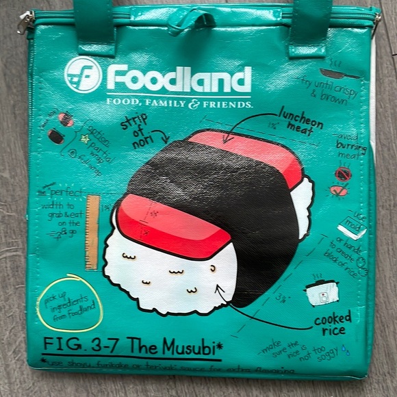 ✨SOLD✨ NWOT Cute Hawaiian Spam Musubi Insulated Cooler Bag - Picture 4 of 7